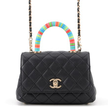 将图像加载到图库查看器中，CHANEL Coco handle Black/MulticolorAS2215 Lambskin Size XXS
