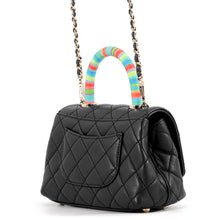 将图像加载到图库查看器中，CHANEL Coco handle Black/MulticolorAS2215 Lambskin Size XXS
