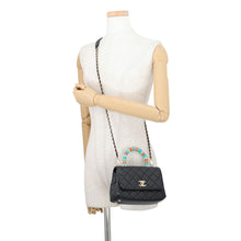 将图像加载到图库查看器中，CHANEL Coco handle Black/MulticolorAS2215 Lambskin Size XXS
