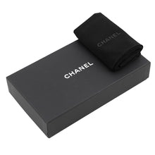 将图像加载到图库查看器中，CHANEL Matelasse Round Zip Long Wallet BlackAP0242 Caviar Leather
