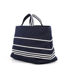 将图像加载到图库查看器中，CHANEL CC Logo 2wayTote Bag NavyA92240 Denim Leather
