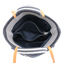将图像加载到图库查看器中，CHANEL CC Logo 2wayTote Bag NavyA92240 Denim Leather
