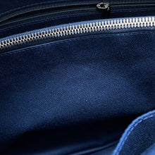 将图像加载到图库查看器中，CHANEL CC Logo 2wayTote Bag NavyA92240 Denim Leather
