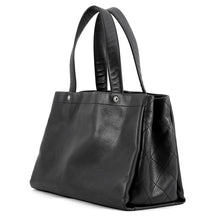 将图像加载到图库查看器中，CHANEL CC Logo Tote Bag BlackA46566 Caviar Leather
