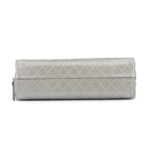 Load image into Gallery viewer, CHANEL Cosmetics Pouch Silver Leather
