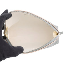 Load image into Gallery viewer, CHANEL Cosmetics Pouch Silver Leather

