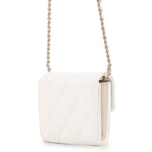 Load image into Gallery viewer, CHANEL Matelasse Chain wallet WhiteAP0238-B10583-10601 Caviar Leather
