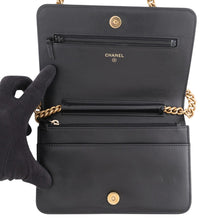 Load image into Gallery viewer, CHANEL Boy Chanel Chain Wallet BlackAP1117 Caviar Leather
