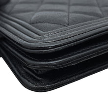 Load image into Gallery viewer, CHANEL Boy Chanel Chain Wallet BlackAP1117 Caviar Leather
