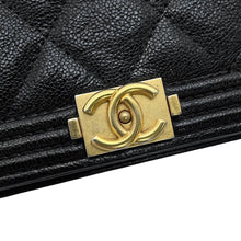 Load image into Gallery viewer, CHANEL Boy Chanel Chain Wallet BlackAP1117 Caviar Leather
