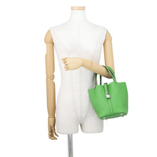 Load image into Gallery viewer, HERMES Picotin Lock Vert Yucca Taurillon Clemence Size PM
