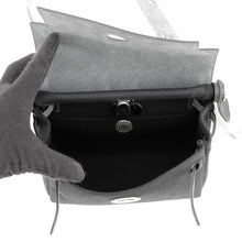 Load image into Gallery viewer, HERMES Herbag zip Black Toile Military Vache Hunter Leather Size Mini
