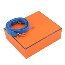 Load image into Gallery viewer, HERMES Evelyne Long Amazon Blue jellyfish Taurillon Clemence Size TPM
