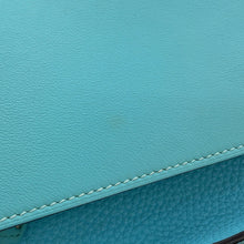 Load image into Gallery viewer, HERMES Jypsiere Blue Atoll Taurillon Clemence Swift Leather Size 28
