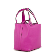 Load image into Gallery viewer, HERMES Picotin Lock Tresage Magnolia/Blue Saphir/Craie Epsom Size PM
