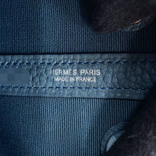 Load image into Gallery viewer, HERMES Neo Garden Blue Tempete Toile Officier Negonda Leather Size 23
