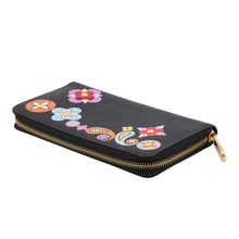 将图像加载到图库查看器中，LOUIS VUITTON Zippy Wallet NoirM62296 Epi Leather/Flower
