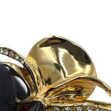 将图像加载到图库查看器中，CHANEL Camellia EarringABD305-B16659-NX996 Gold Plated Color Stone Rhinestone
