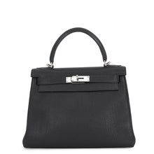 Load image into Gallery viewer, HERMES Kelly Retourne Black Togo Leather Size 28

