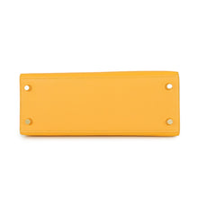 Load image into Gallery viewer, HERMES Kelly SPO Jaune d'or/Blue Royal Epsom Size 25
