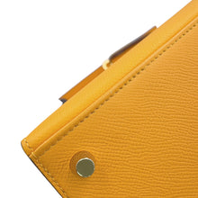 Load image into Gallery viewer, HERMES Kelly SPO Jaune d'or/Blue Royal Epsom Size 25
