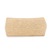 将图像加载到图库查看器中，CELINE Cabas Thais Natural/White116302FF7.01BC Raffia Leather Size Small
