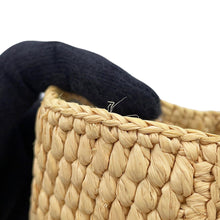 将图像加载到图库查看器中，CELINE Cabas Thais Natural/White116302FF7.01BC Raffia Leather Size Small
