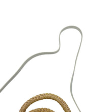 将图像加载到图库查看器中，CELINE Cabas Thais Natural/White116302FF7.01BC Raffia Leather Size Small
