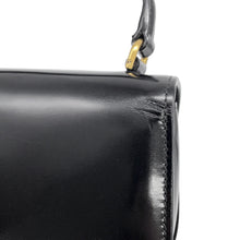 将图像加载到图库查看器中，CELINE Triomphe Boubas Claire 2-way Bag Black10L063GCJ.38NO Leather Size Mini
