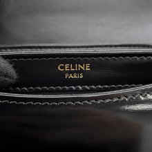 将图像加载到图库查看器中，CELINE Triomphe Boubas Claire 2-way Bag Black10L063GCJ.38NO Leather Size Mini
