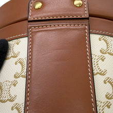 Load image into Gallery viewer, CELINE Tambour Shoulder Bag Brown/Beige195192 Leather PVC
