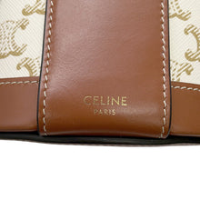 Load image into Gallery viewer, CELINE Tambour Shoulder Bag Brown/Beige195192 Leather PVC
