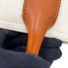 Load image into Gallery viewer, Christian Louboutin Nastrolbi Tote E/W Natural32352335504 Canvas Leather Size Small
