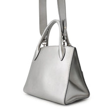 将图像加载到图库查看器中，PRADA 2WAYHandbag Silver1BA155 Leather
