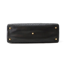 Load image into Gallery viewer, Dior Cannage Lady Dior Black Lambskin Size Large
