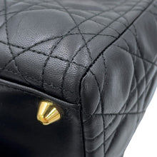 Load image into Gallery viewer, Dior Cannage Lady Dior Black Lambskin Size Large
