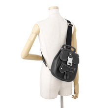 将图像加载到图库查看器中，Dior Gallop Sling Bag Black1ADBO022YKK_H00N Leather
