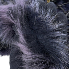 Load image into Gallery viewer, Bottega Veneta Hobo One Shoulder Bag Black/Purple Leather Fur
