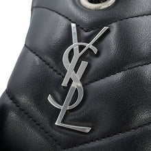 Load image into Gallery viewer, SAINT LAURENT PARIS Matelassé Loulou Bowling Bag Black574102 Leather Size Small
