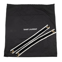 将图像加载到图库查看器中，SAINT LAURENT PARIS Rive Gauche Beach Towel Bag Black/White735067 Cotton
