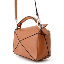 将图像加载到图库查看器中，LOEWE Puzzle Bag 2-Way Handbag Tan322.30.U95 2530 Calf Leather Size Mini
