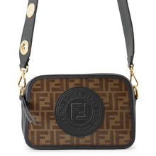 将图像加载到图库查看器中，FENDI Zucca Camera Bag Brown/Black8BT287 PVC Leather
