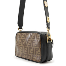 将图像加载到图库查看器中，FENDI Zucca Camera Bag Brown/Black8BT287 PVC Leather
