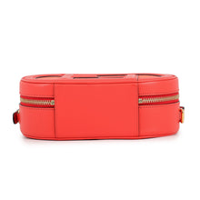 将图像加载到图库查看器中，FENDI Orlock camera bag Red8BS058 Leather suede Size Small
