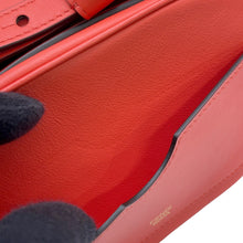 将图像加载到图库查看器中，FENDI Orlock camera bag Red8BS058 Leather suede Size Small
