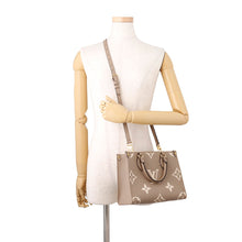 Load image into Gallery viewer, LOUIS VUITTON Onthego Tourterelle claimM45779 Bicolor Monogram Empreinte Leather Monogram Giant Size PM
