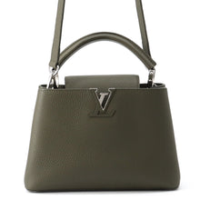 将图像加载到图库查看器中，LOUIS VUITTON Capucines Khaki GreenM57227 Taurillon Leather Size BB
