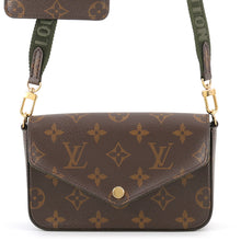 将图像加载到图库查看器中，LOUIS VUITTON Multiie Pochette GreenM80091 Monogram
