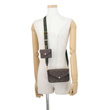 将图像加载到图库查看器中，LOUIS VUITTON Multiie Pochette GreenM80091 Monogram
