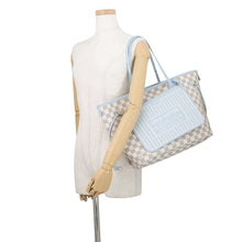 Load image into Gallery viewer, LOUIS VUITTON Neverfull・Inside Out Blue OrumpN40946 Damier Azur CowhideLeather Size MM
